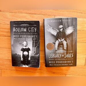 Miss Peregrine’s book lot Library of Souls and Hollow City Ransom Riggs